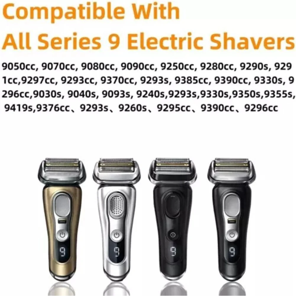 Fit for Braun 9 Series Replacement Blades Razor Spare Parts Foil Screen Replacement Stainless Steel Replacement Shaver Foil