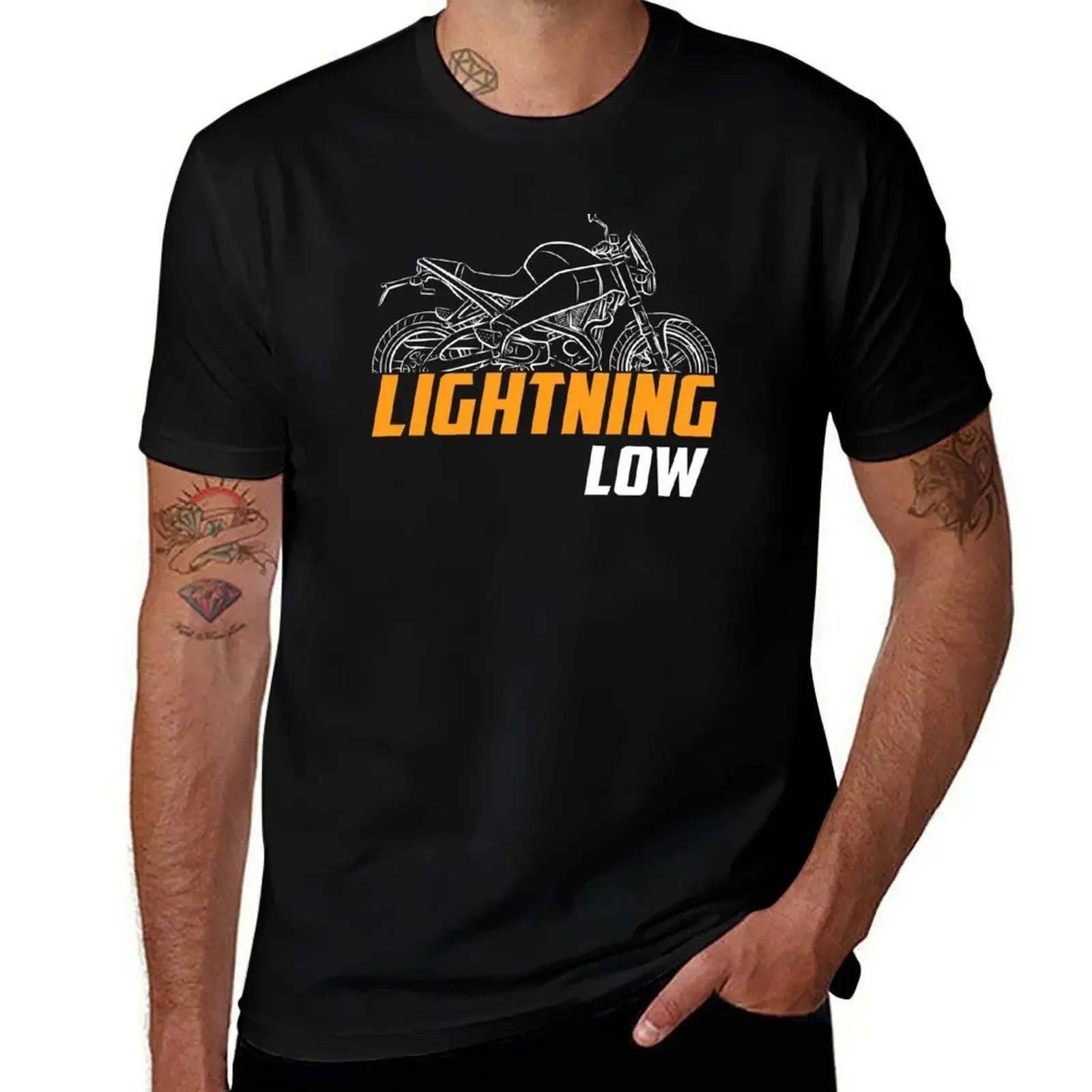 

XB9SL Lighting Low для велосипедистов, мотоциклетная футболка, топы больших размеров, таможенные рубашки, футболка с рисунком, мужская футболка 100, ℅ хлопок