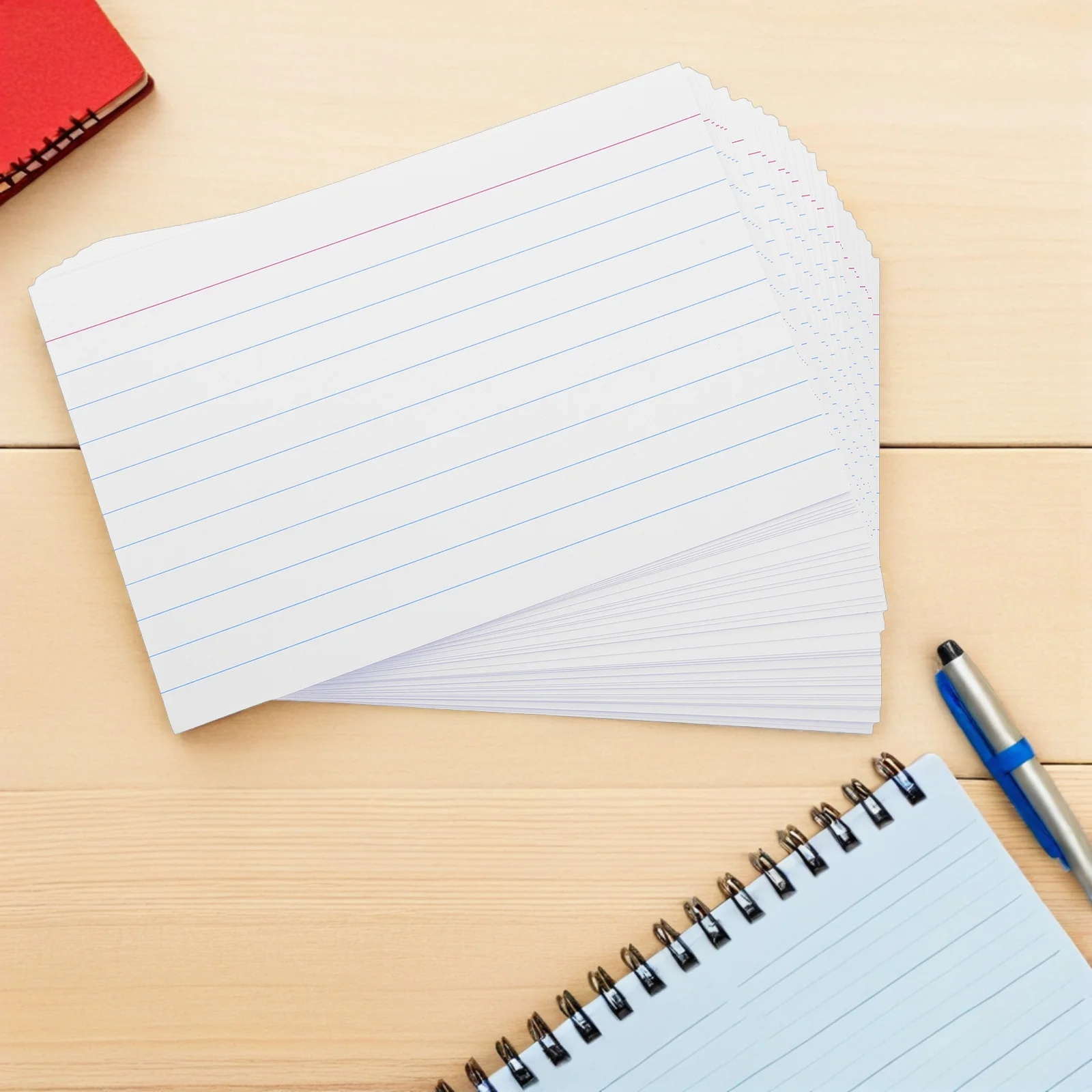 

200pcs Index Cards Ruled White 230G Thick Paper Lined Office Note Cards For Studying Flashcards School Exam