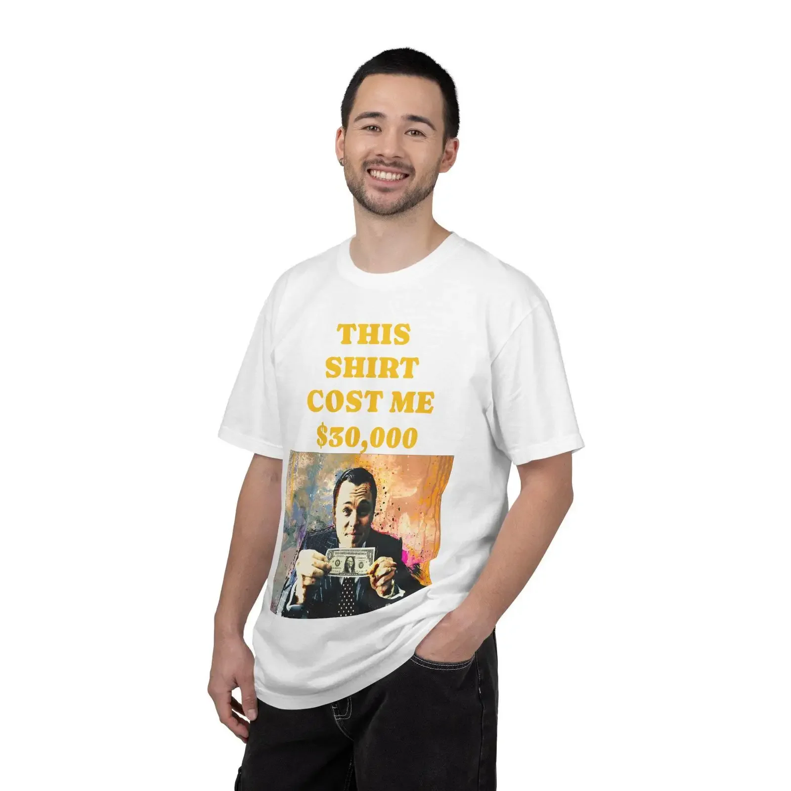 The Most Expensive T Shirt USD 30 000 for rich people vintage Washed Soft Stylish Versatile Breathable Stretched
