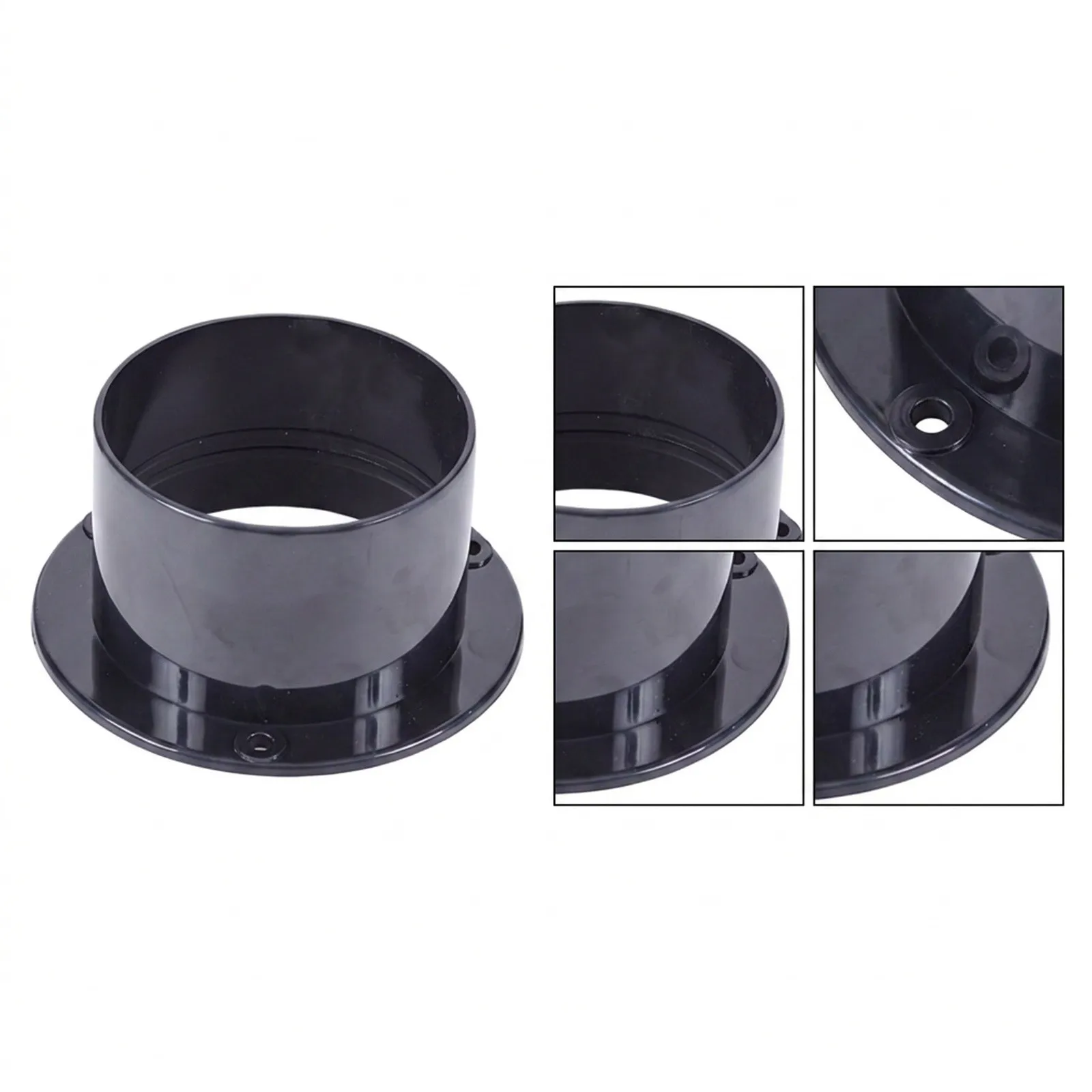 High Quality Brandnew Straight Pipe Flange Connection ABS Air-Ducting Connection Wall-mounted 1PC Resistance High
