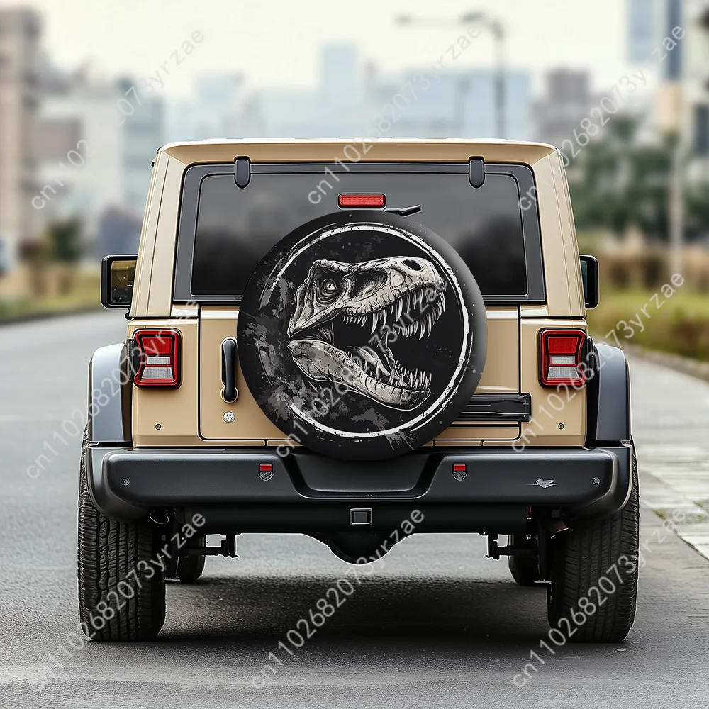 

T-Rex Dinosaur Various Models Spare Car Tire Cover Sand Dust Prevention Protect Wind Rain Tire Cover Sturdy Durable Tire Covers
