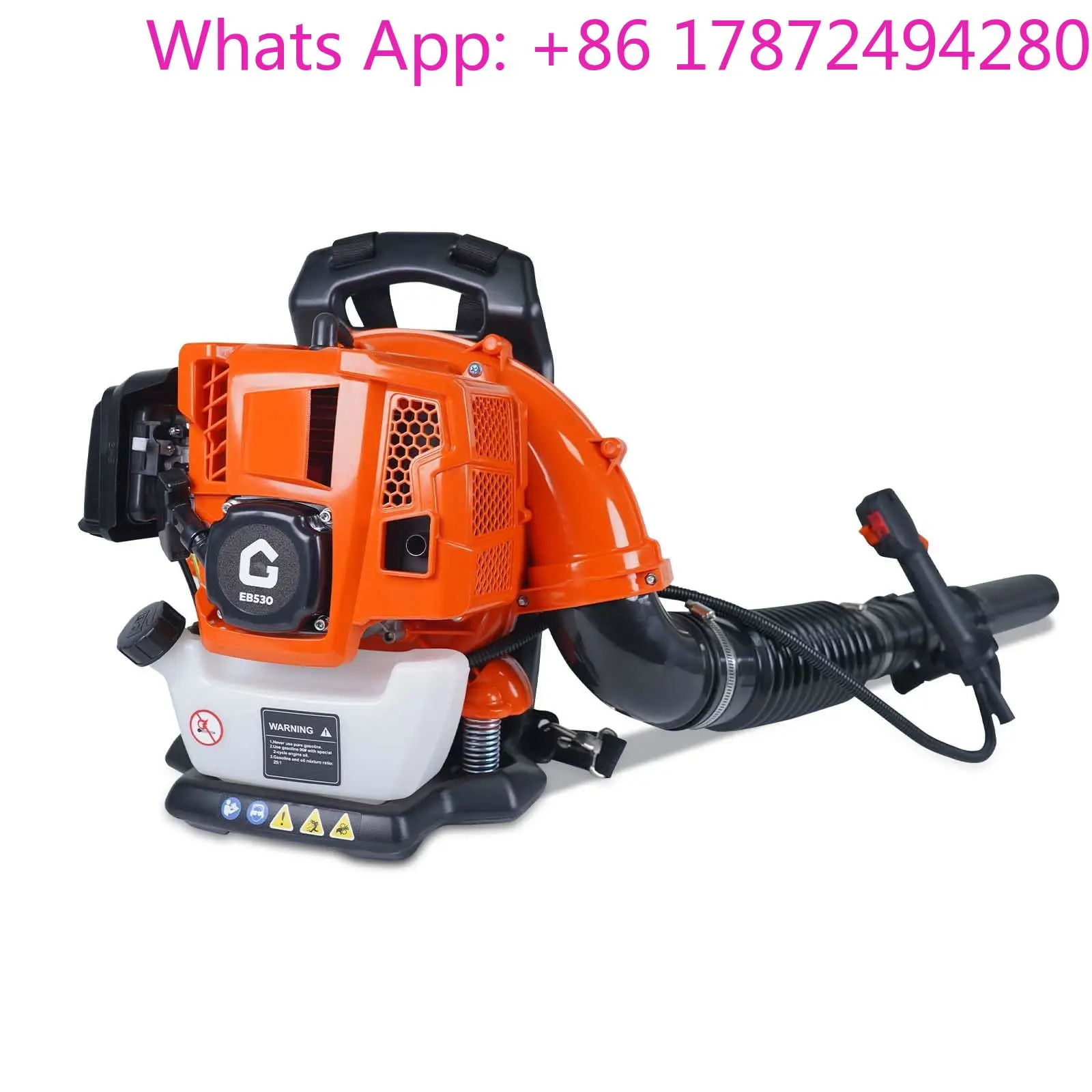 Gas Powered Leaf Blower,2Stroke Fuel Backpack Grass Blower with Air-Cooled, 880 CFM Air Volume, Variable Spee
