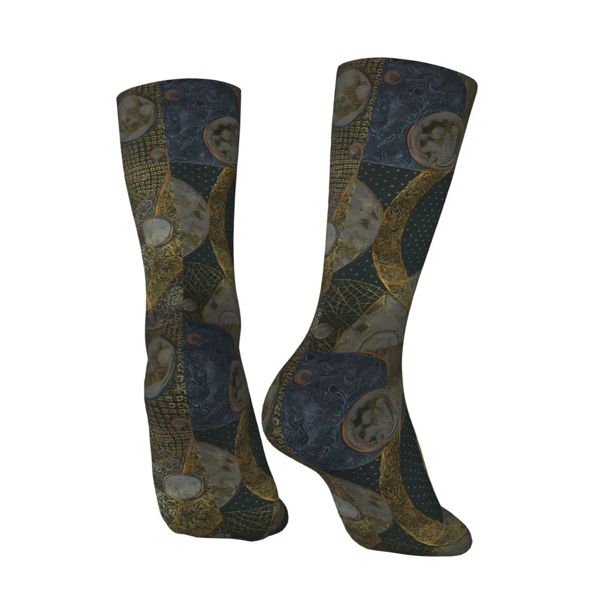 Artistic Features Sock Printed Man Polyester