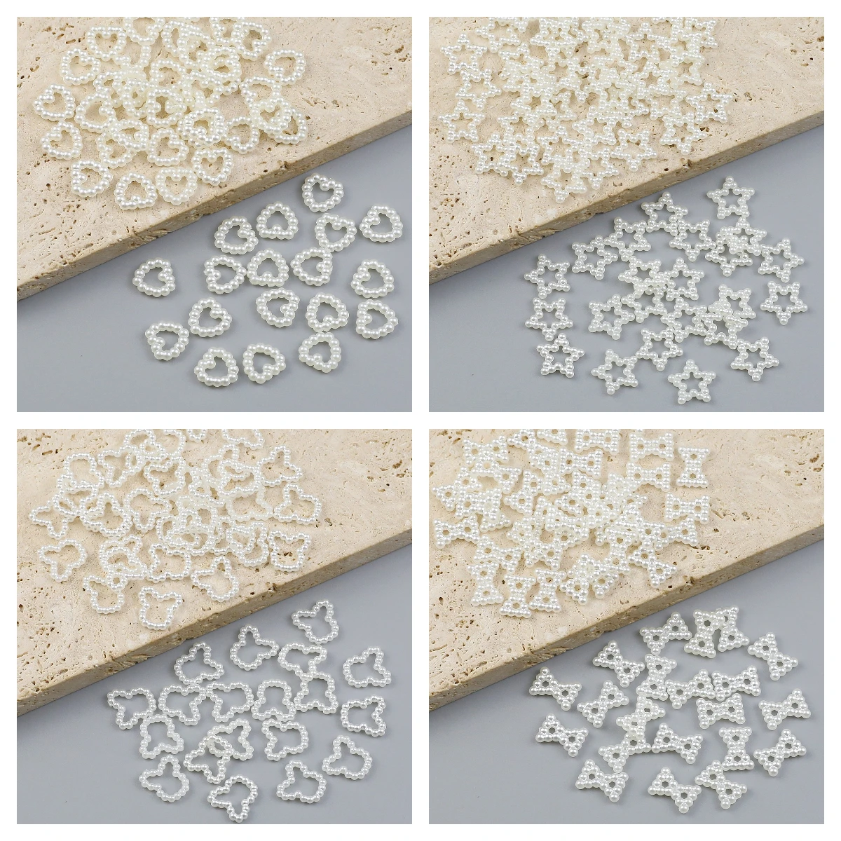 300pcs Resin Imitation Pearl Spacer loose Beads For Handmade Jewelry Making DIY Necklaces Bracelets Earrings Phone Case Accessor