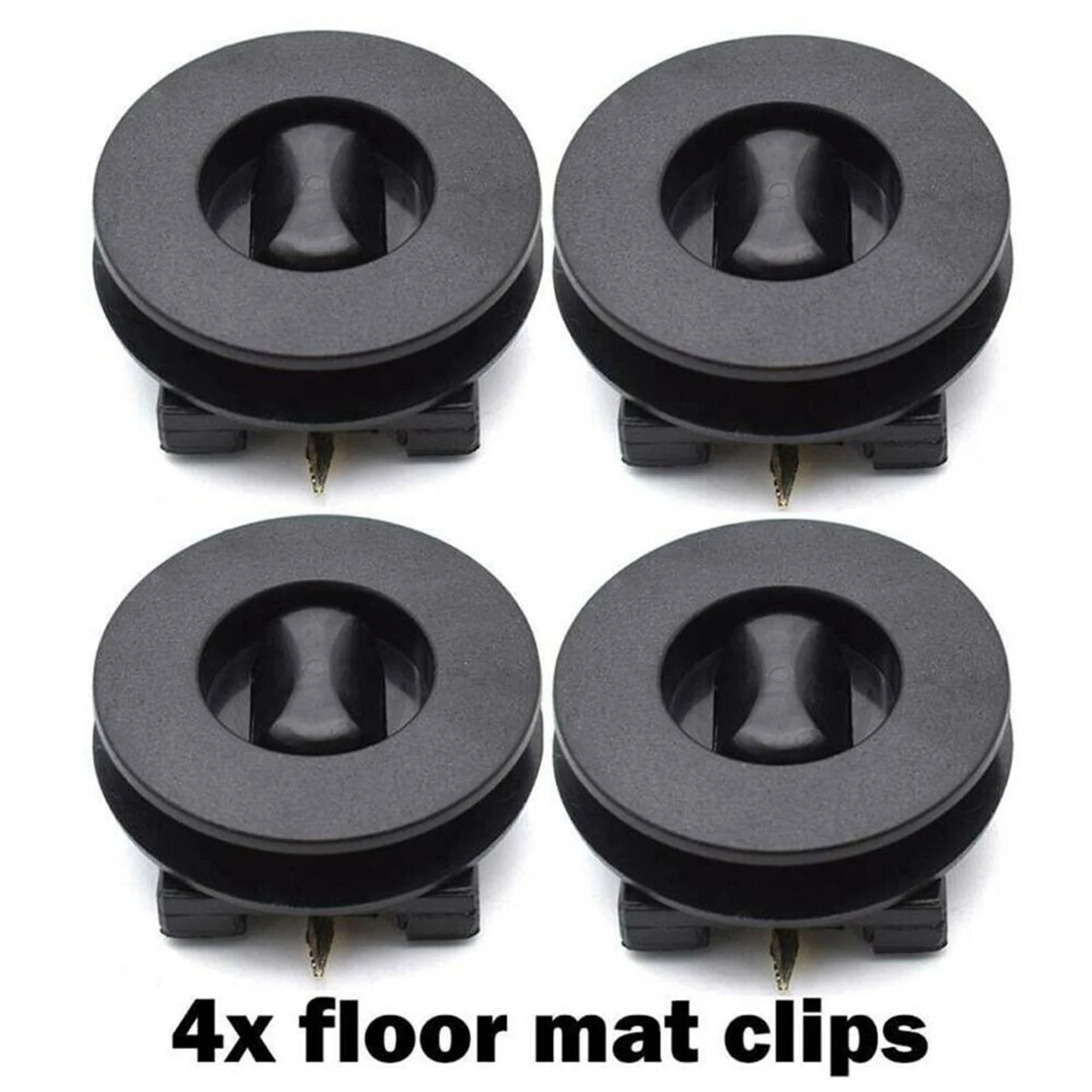 4Pcs/Set Car Floor Mat Fixing Clamps Universal Car Floor Mounting Points Carpet Mat Mats Clips Fixing Grip Clamps Fastener Black