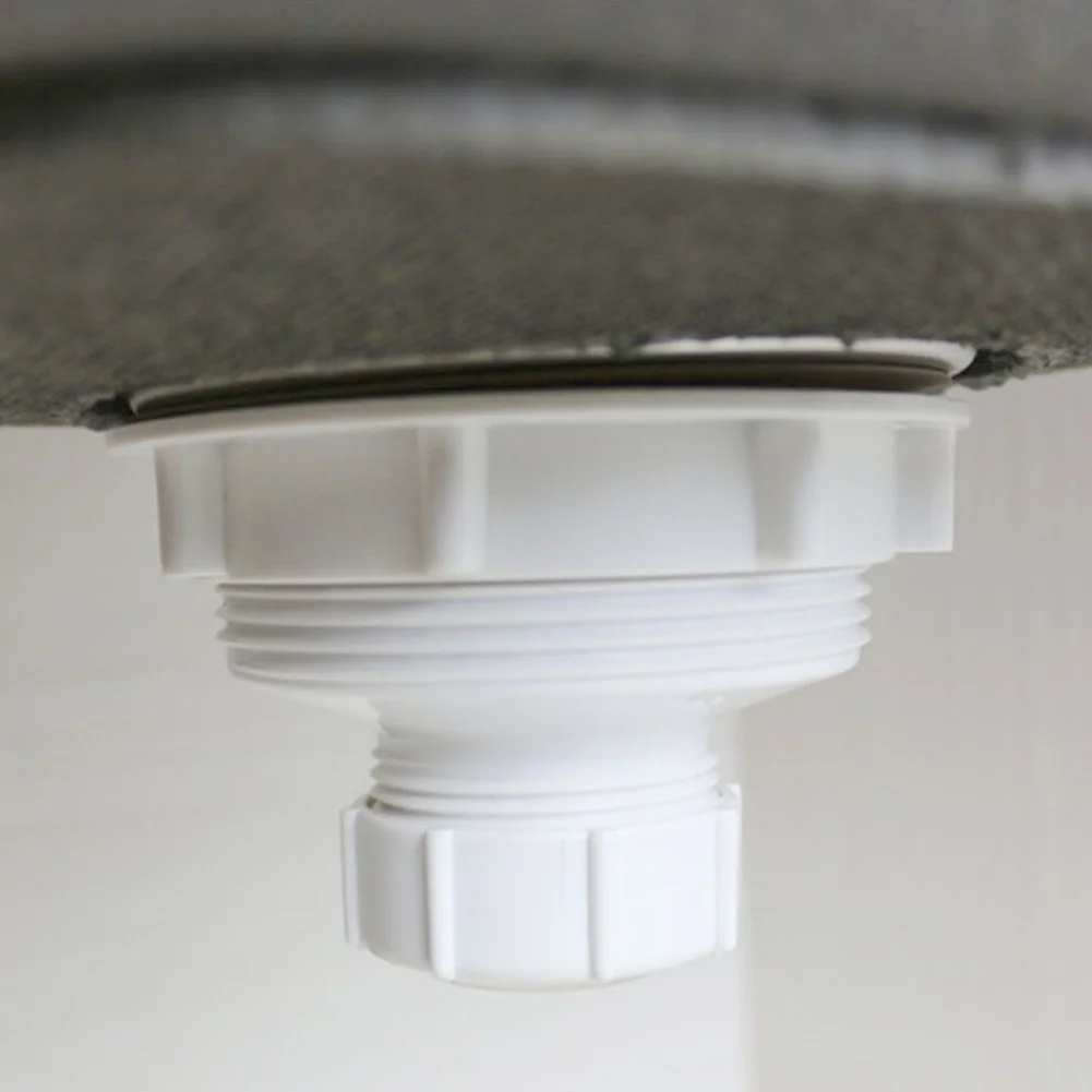 Bild 6: Mop Pool Keramikbecken mit verlängertem Ablauf, geruchshemmender Spülbeckendeckel, PP-Kunststoff-Abflussstopper für Küchenabfluss