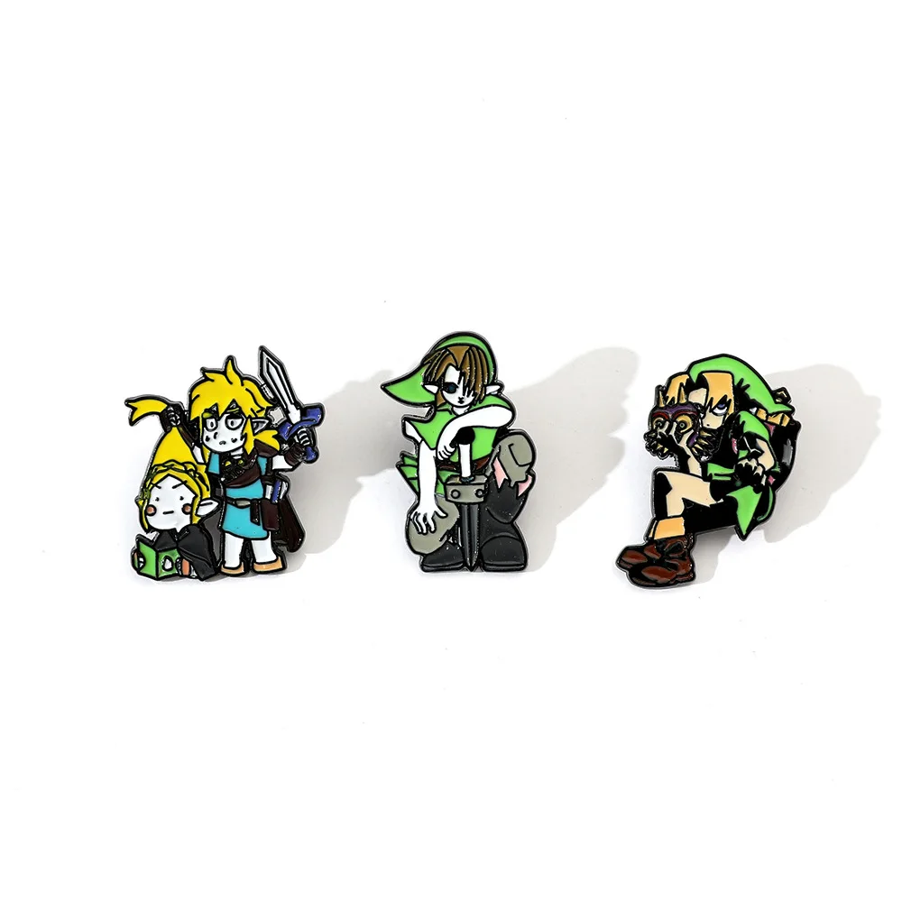 

Game Figure Enamel Pins Cartoon Brooches for Backpacks Hat Lapel Pins Badges for Fans Gifts Cosplay Accessories