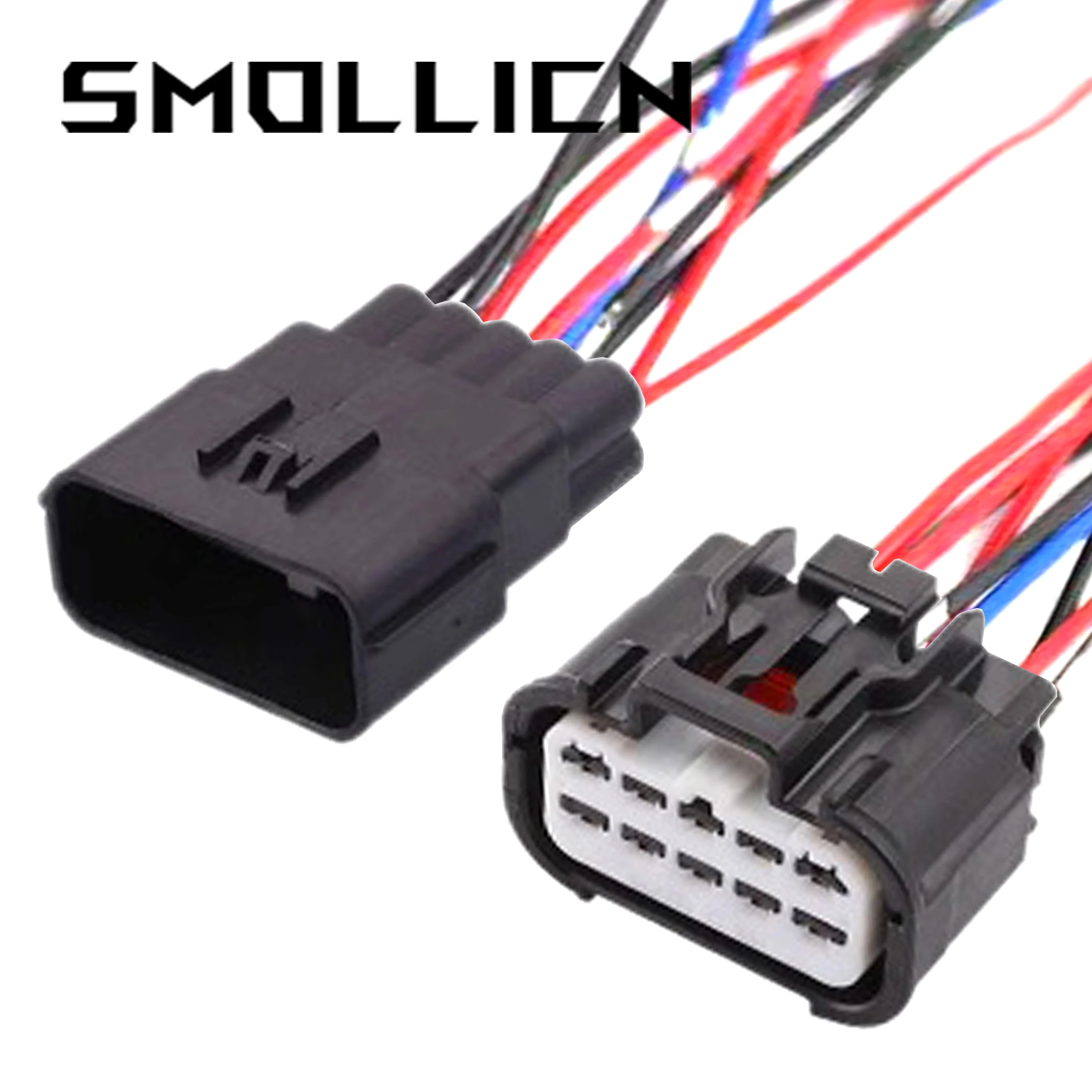 1 Set 10 Pin Auto Headlights Electric Wiring Harness Male Female Docking Waterproof Plug 6189-7601 6189-7602 For Roewe Chevrolet