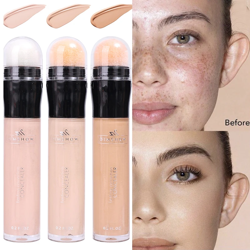 Volledige Dekking Acne Donkere Kringen Concealer Stick Waterdichte Matte Olie Controle Blijvende Vloeibare Foundation Koreaanse Make-Up Cosmetica