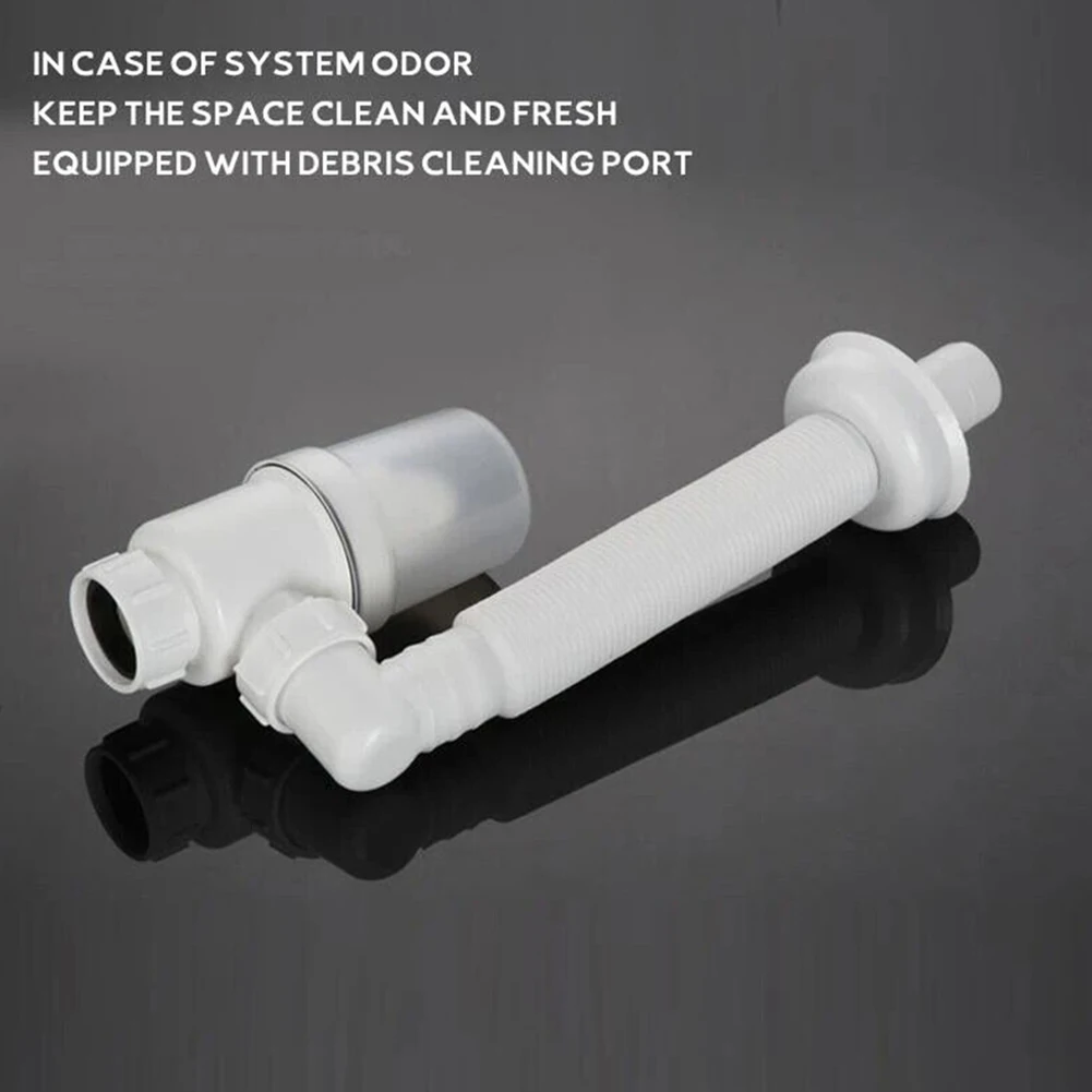 Sink Hose Sewer Drain Pipe Arbitrary Bending Drain Pipe Easy Installation Elastic Material Excellent Drainage Design