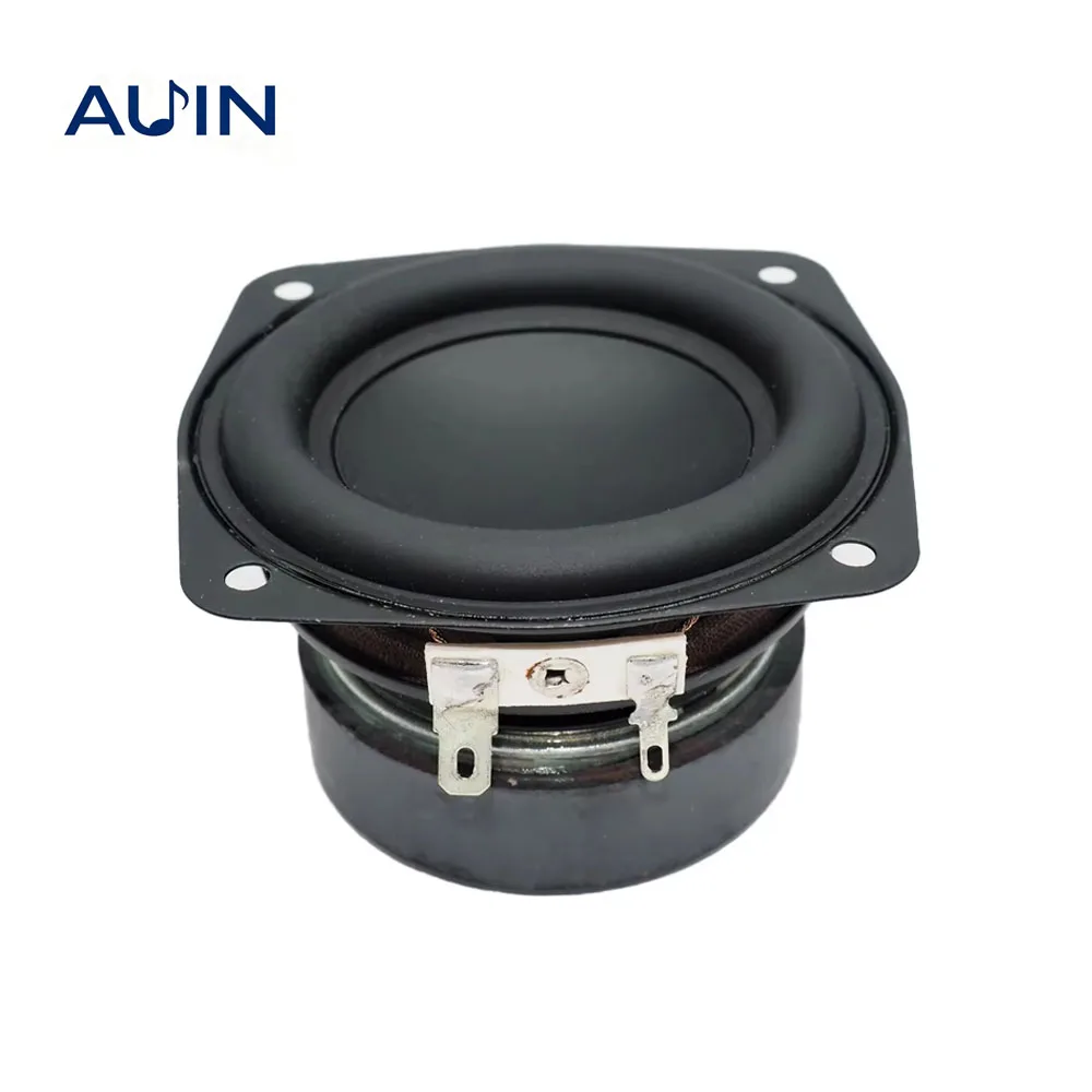 Image of AUIN 1 Stück 3 Zoll 4 Ohm 15W 78MM Subwoofer-Lautsprecher Super Bass Audio Quadratischer Tieftöner DIY Heimkino-Sound Regallautsprecher