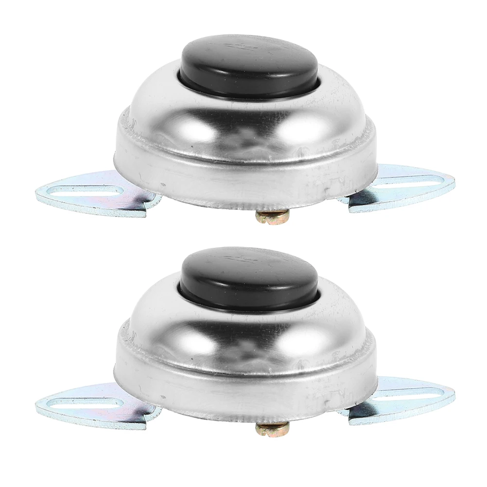 

2pcs Vehicle Horn Button Bikes Motorcycle Push Wireless Replacement Silver Boat Metal Sound Momentary