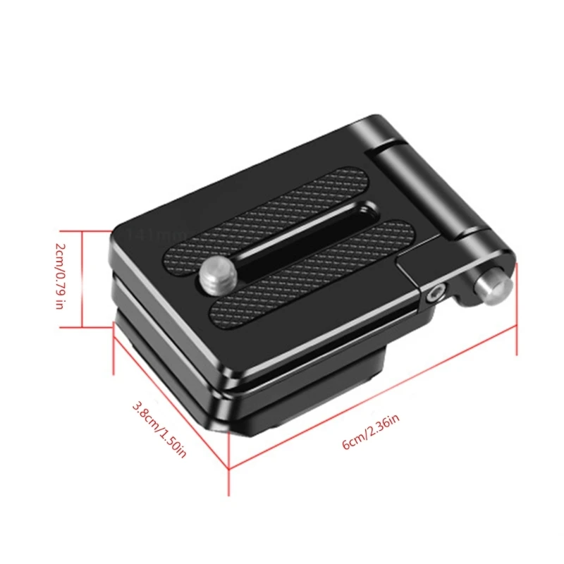 Folding DSLR Camera L Bracket Adjust Angle, Cameras Quick Release Plate Suitable for Various Cameras Stabilizers