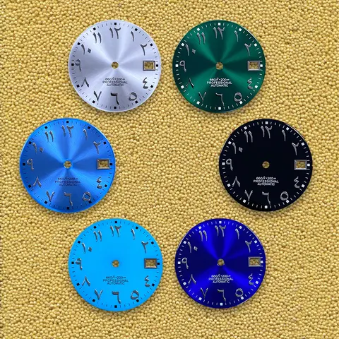 28.5mm S Logo Dial Middle East Arabic Literal For NH35NH36 Movement Wafers Latest styles Watch Modification repair Accessories