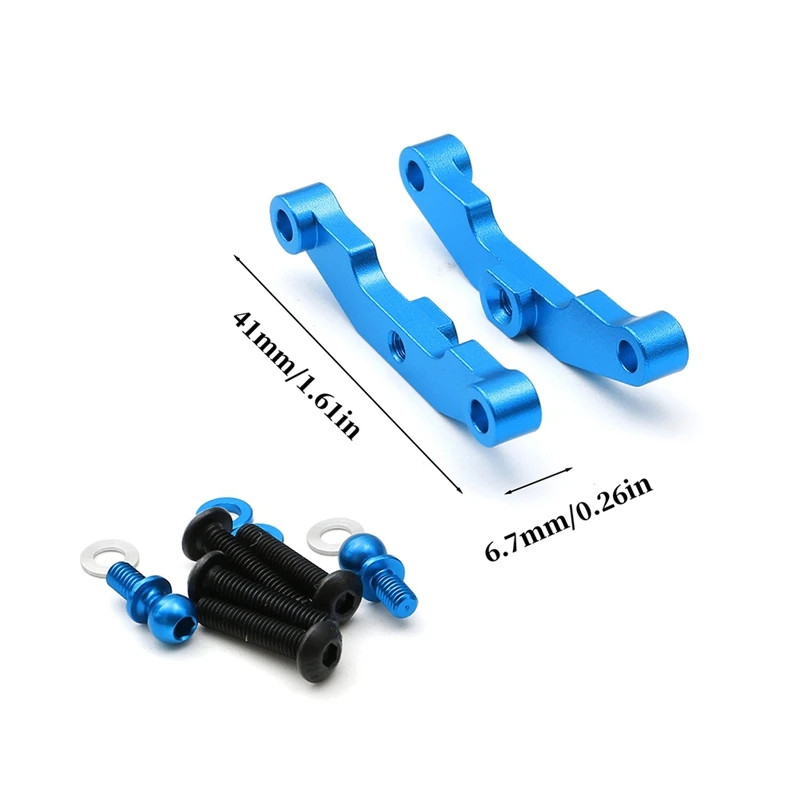 Комплект кронштейнов для обновления радиоуправляемого автомобиля Wave Box 54651 для TAMIYA TT02 TYPE-S, аксессуары для обновления радиоуправляемого автомобиля, синий