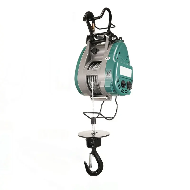 

500KG 360KG hoist New upgraded double-hole small King Kong electric hoist hanging wire rope portable lift 220v crane