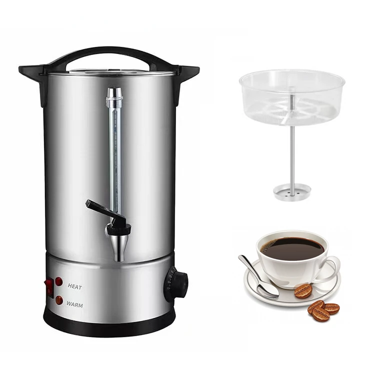 8L-25L Double Wall 304 Stainless Steel Water Boiler And Dispenser 40-50 Cups Water Boiler Catering