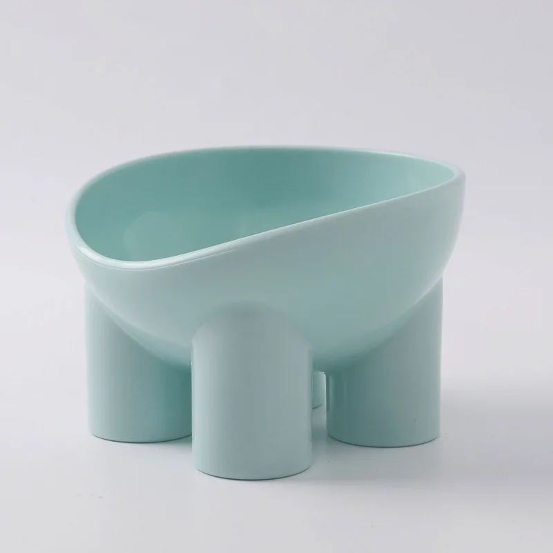 Dog Cat Bowl Elevated High Foot Small Dog Bowl Neck Protector Pet Food Water Bowl Anti-tip Pet Feeding Dessert Dish Plate