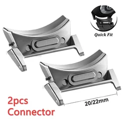 Quick Fit Adapter For Samsung Watch 6 Classic 43mm 47mm 46 42mm Metal Connector Galaxy Watch 6 5 4 40mm 44mm 5Pro 45 Accessories