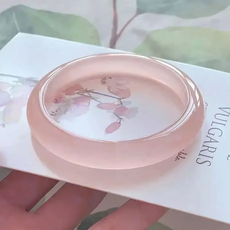 

Lotus Root Powder Lychee Frozen Bracelet Ziyu Opal Agate Bracelet for Girlfriend Gift
