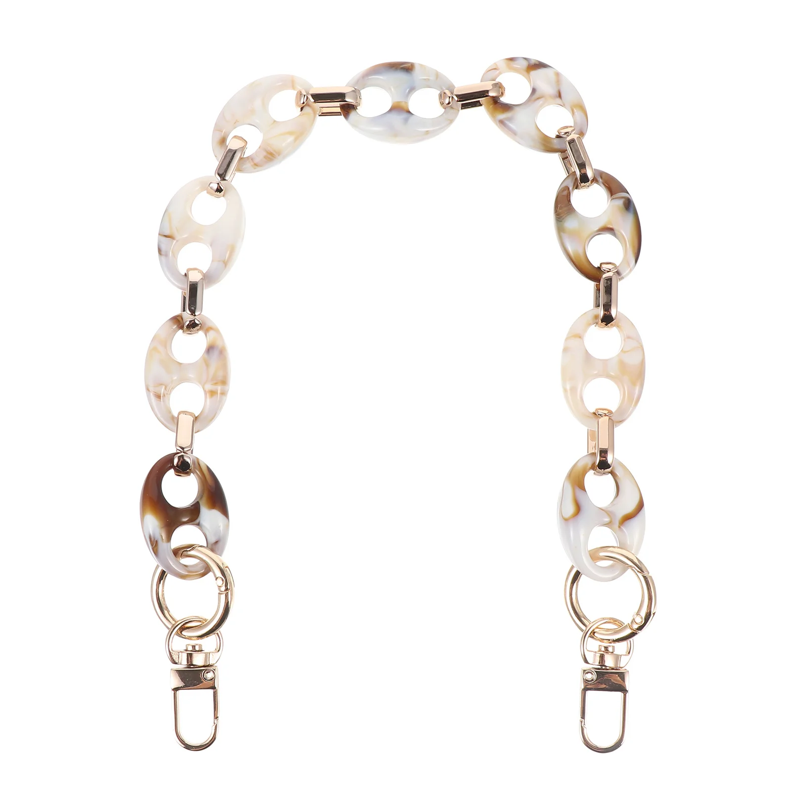 레진 아크릴 가방 체인 스트랩 패션 토트 핸들 가방 장식품 내구성 강한 하중 지탱 스타일리시 아름다운 친환경