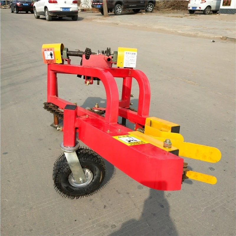Chain type peanut harvester Trolleys drive the peanut harvester