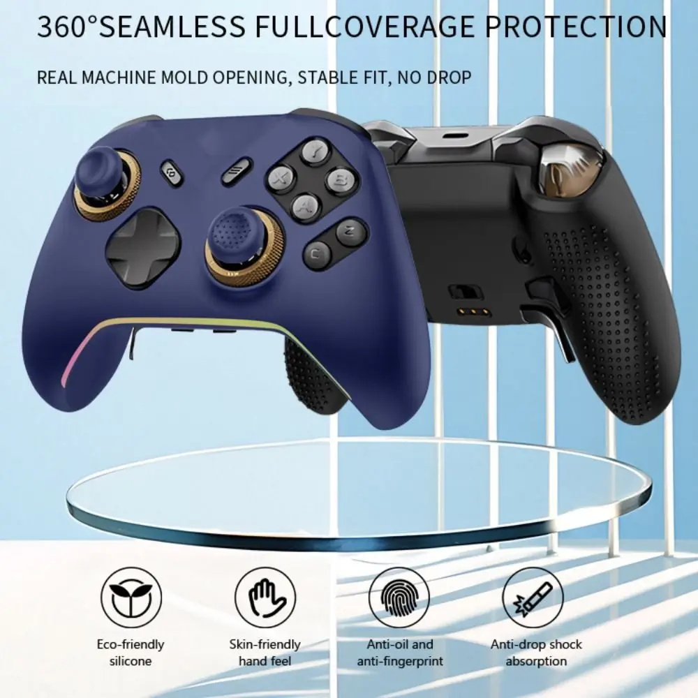 Soft Silicone Game Controller Protective Case with Joystick Caps Anti Drop Controller Protector for Flydigi Vader 5 Pro