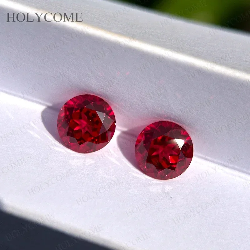 

Lab Grown Ruby Pigeon Red 6-10mm Round Cut VVS1 AGL Selectable Clarity Loose Stone Rare Gemstone Diamond Beads Jewelry Making