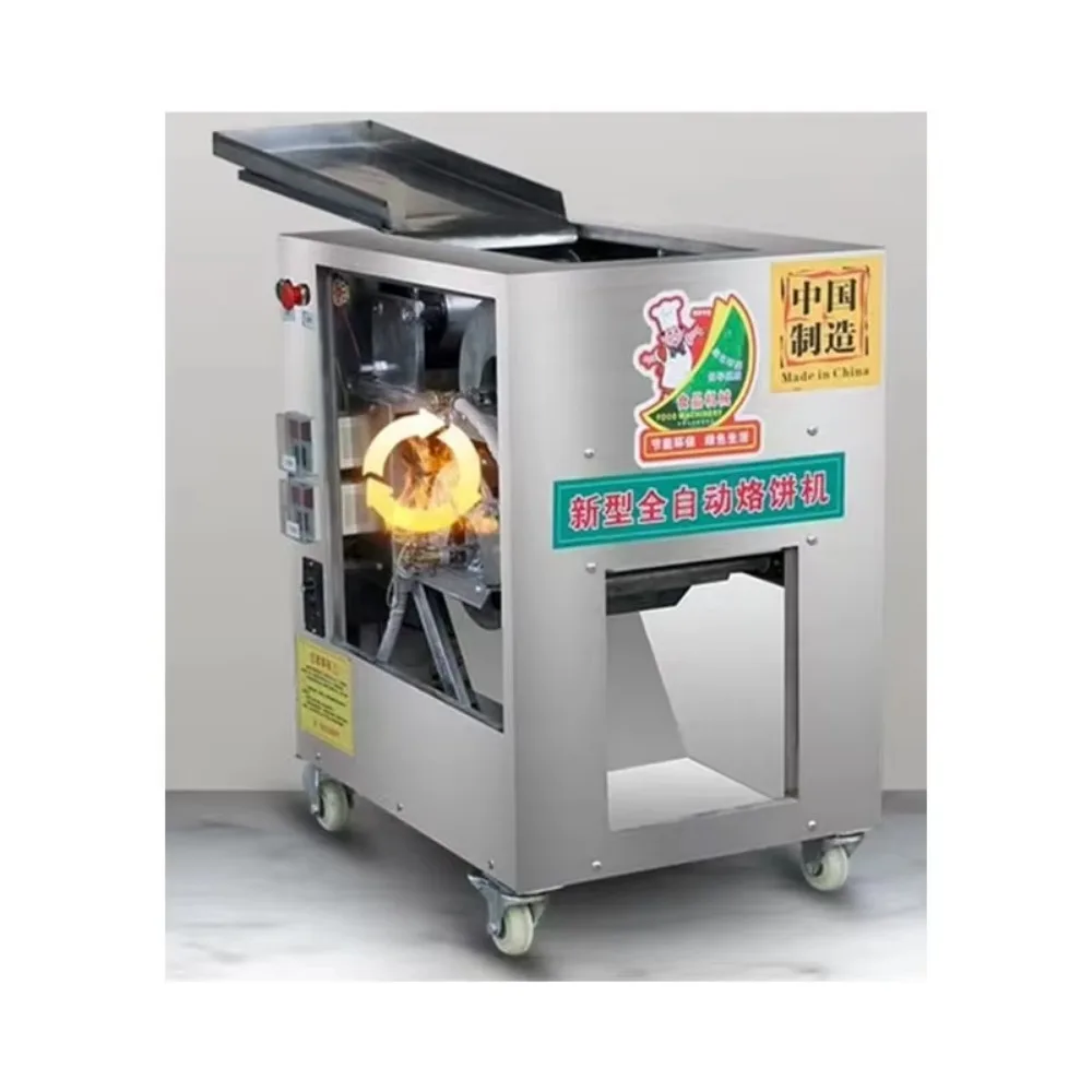 

Automatic Lavash Pancake Burrito Taco Crepe Baking Machine Long Roti Maker Press Machine