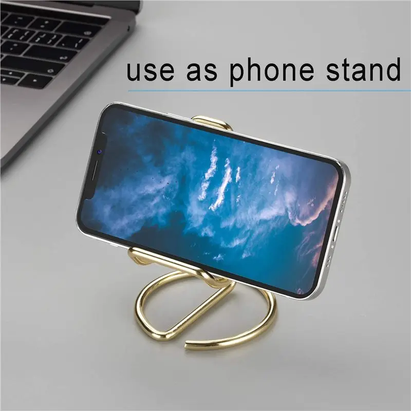 10X Business Card Holder For Desk, Metal Business Card Display Holder Stand, Office Desktop Name Card Holder (Gold)