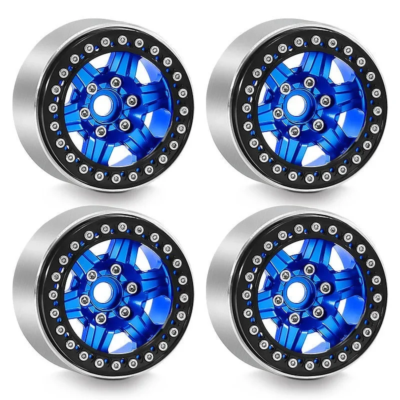 

1.9 Inch Metal Alloy Wheel Rims for SCX10 III II TRX4 TRX4 Sport Axial 90046 D90 RC4WD Gelande II 1/10 Rock Crawler CNC Upgrade