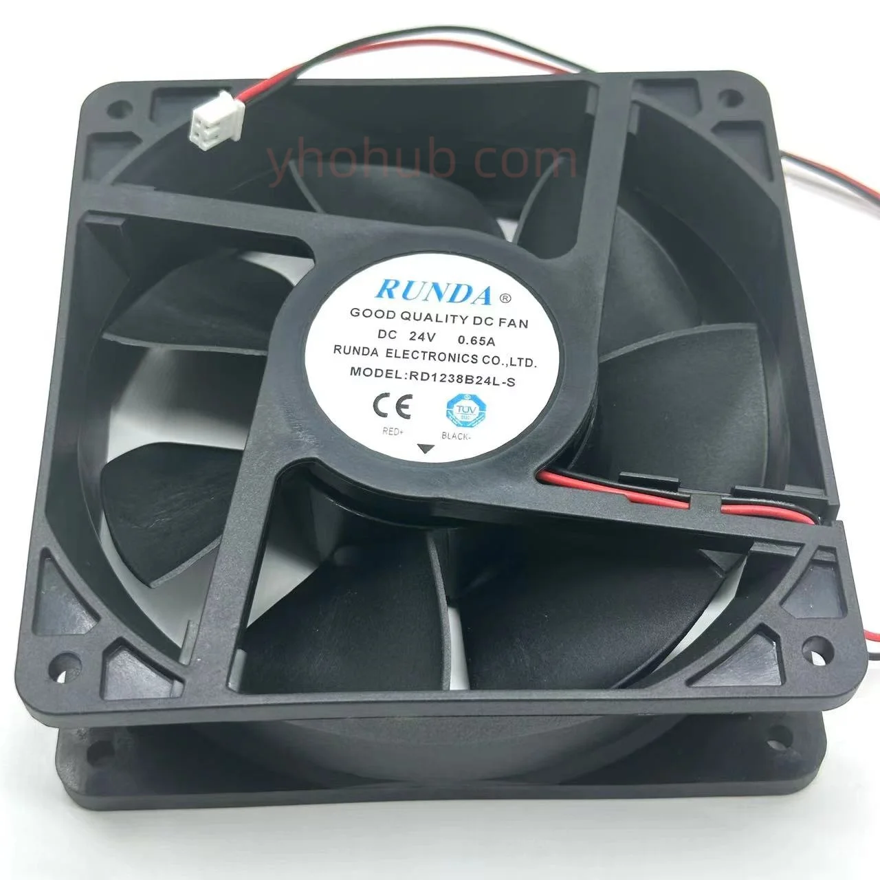 

RUNDA RD1238B24L-S DC 24V 0.65A 120x120x38mm 2-Wire Server Cooling Fan