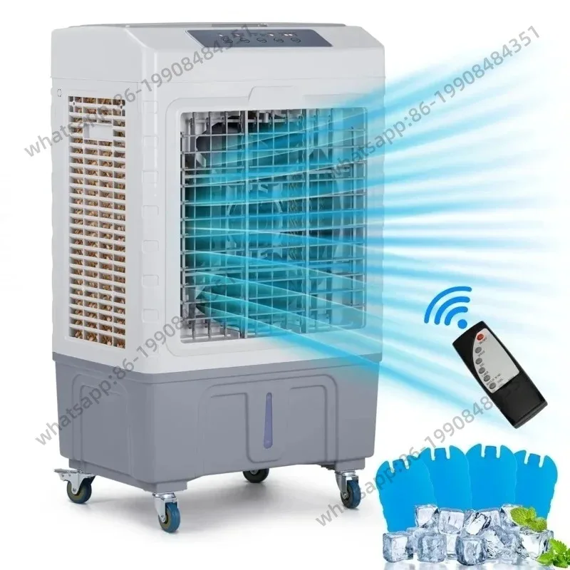 

Портативный испарительный охладитель воздуха 3-в-1, для дома и улицы, персональный, с пультом дистанционного управления, большой резервуар для воды на 10,57 галлонов