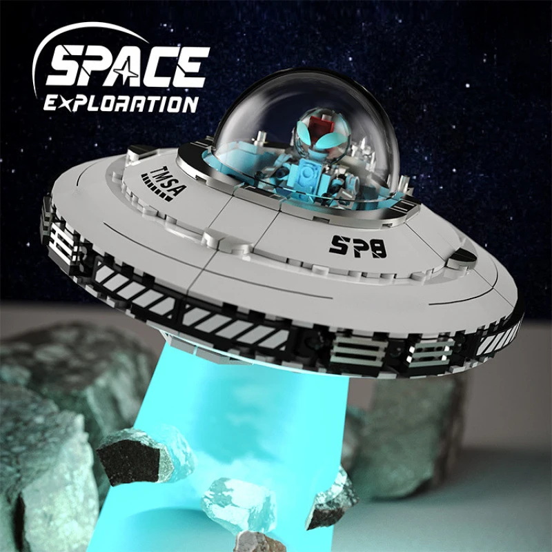 

New hot-selling spacecraft puzzle difficult to assemble building blocks desktop model ornaments perfect gift for boys' birthday.