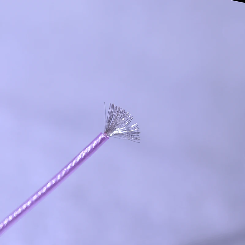 6n كريستال فضي 1.5 ملم 22awg 105 كور