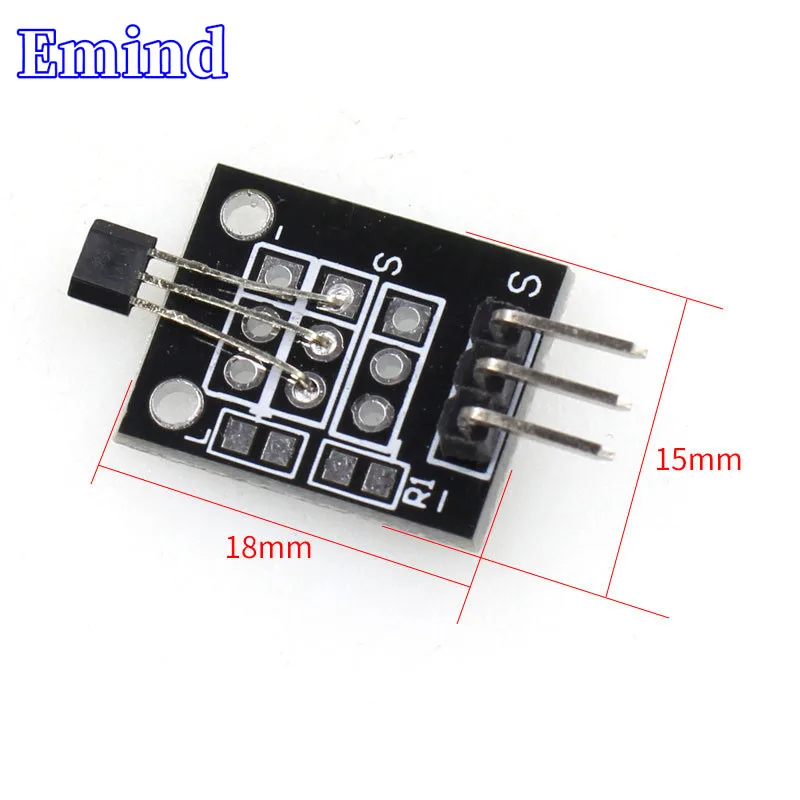 10/20/50/100/200Pcs KY-035 Analog Hall Magnetic Sensor Module For Contactless Switch Brake Circuit Position Speed Detection