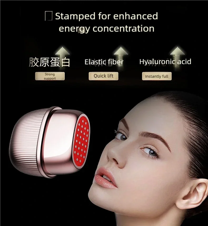 EMSコラーゲンキャノン美容機器 RFスタンプマイクロカレント 3モデル 3色LED 38-45 ℃   アンチエイジング しわ改善 リフトアップ効果のあるフェイシャルツール