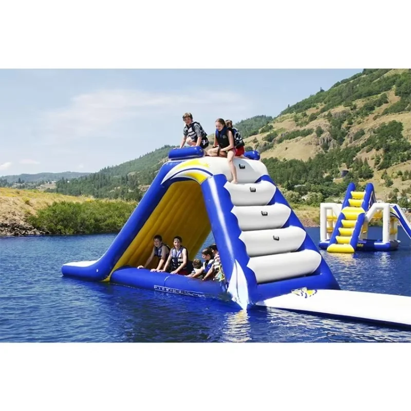 Adult Commercial Inflatable Water Park Big Floating Slide - Household
