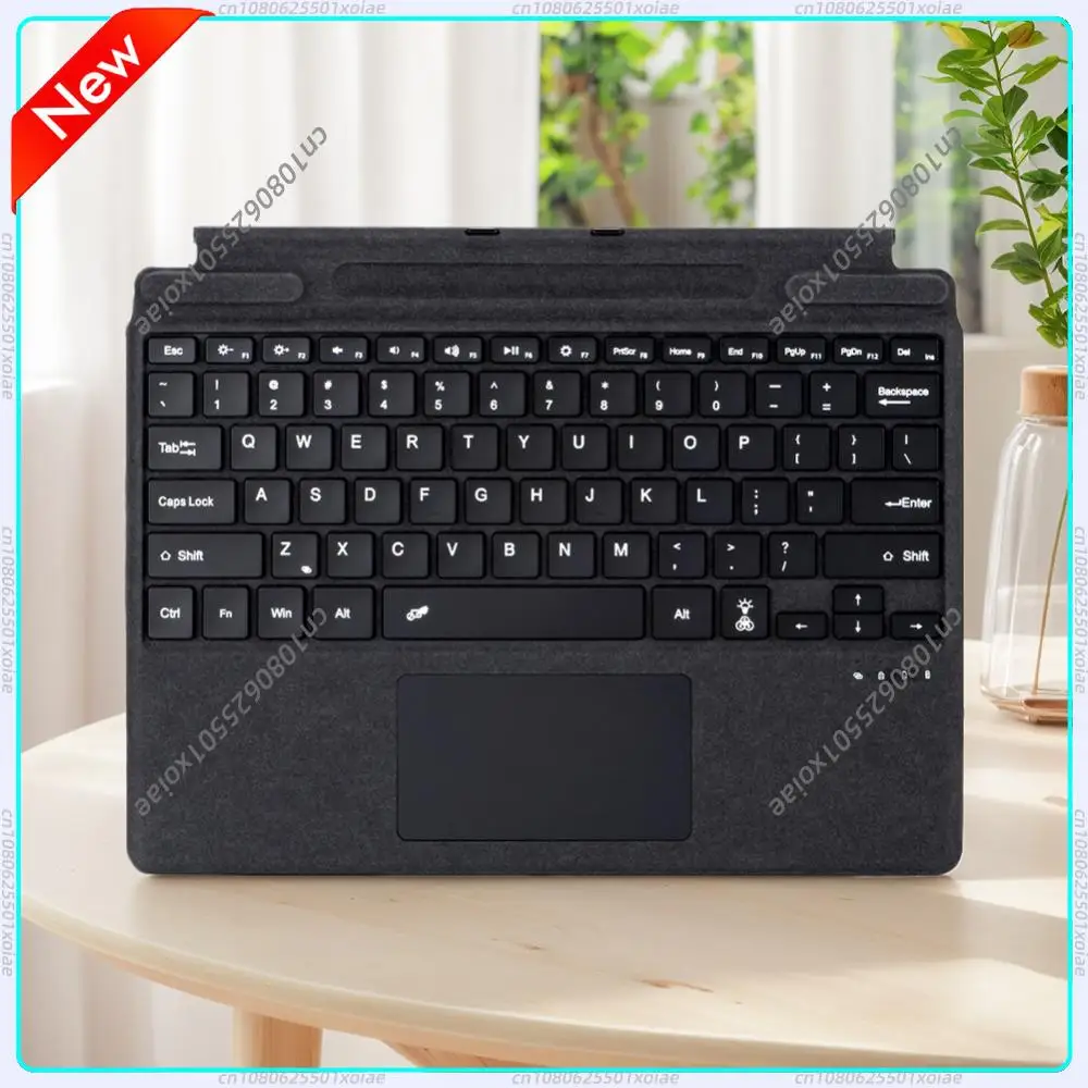 Bluetooth-Compatible Ultra-Slim Keyboard with Touchpad Portable Magnetic Keyboard for Microsoft Surface Pro 8/9/X/10/11