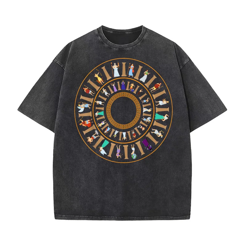 

Greek Gods Vortex Ancient Greece Mythology Portal T-Shirt Adults Unisex Man Black Small Short Sleeve Cotton Fabric