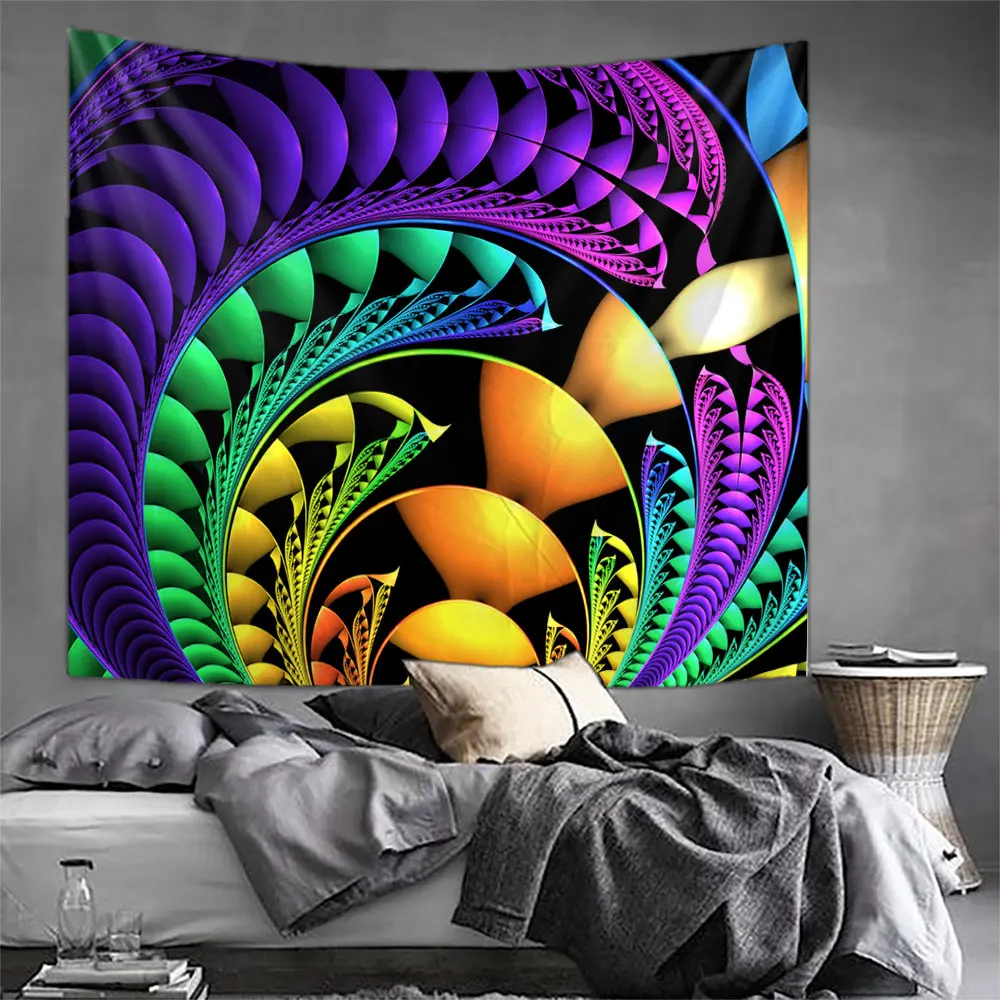 Psychedelic And Dreamy Wall Art Home House  Bedroom Masion Jardim Aesthetic Decor For 2023 Tapiz Y2k Arazzi Hanging