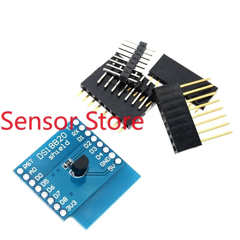5PCS DS18B20 Temperature Sensor Module  Measurement  FOR D1 Mini WIFI Expansion Board Learning