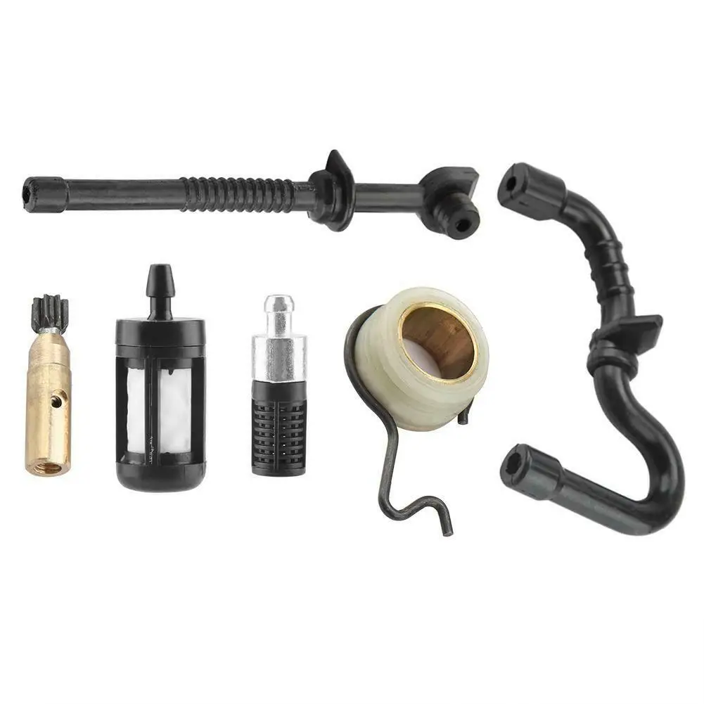 Worm Gear with Fuel Hose Filter Oil Pump Kit for MS180 MS170 018 017 Chain Saw Fits 11236403200 11236403800 11303587700