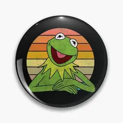 Kermit The Frog Pin Buttons Brooches Jewelry Accessory Customize Brooch Fashion Lapel Badges