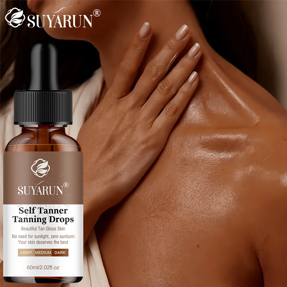 Suero Autobronceador - Brillo Natural Modulable, Fórmula Sin Rayas para Todos los Tonos de Piel. Hidratante y No Irritante.
