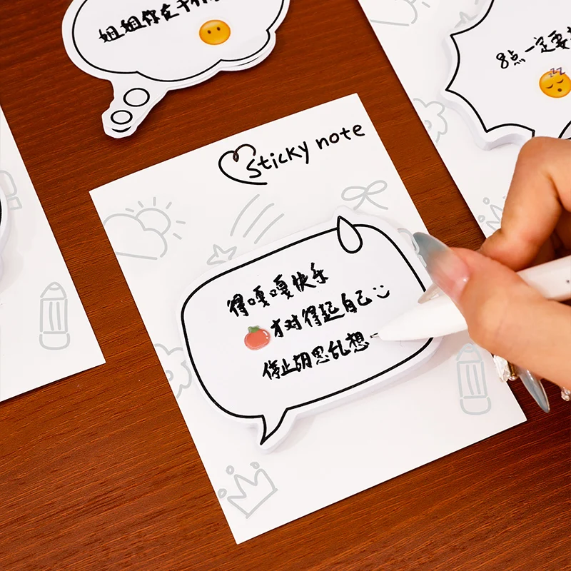 30Sheets Simple Paper Memo Pads Simple Scrapbooking Sticker School Supplies Post Sticky Notes Office Stationery