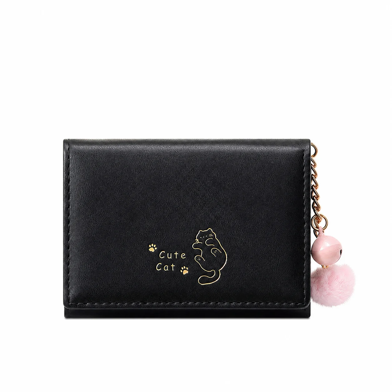 Cartoon Wallet Cute Coin Purse Women'S Wallet Short Student Wallet For Students Backpack Side Pockets Shopping