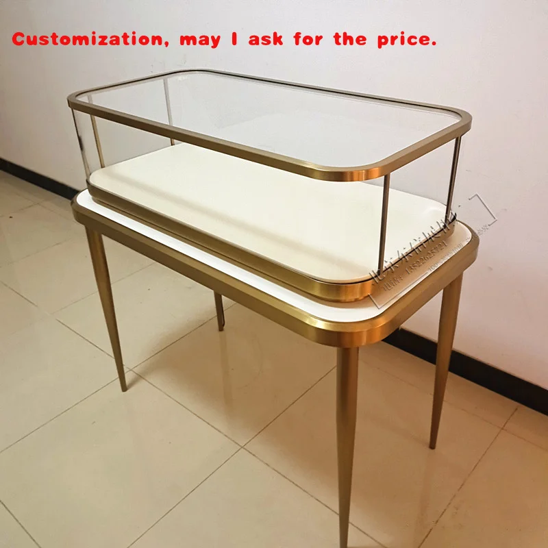 

на заказ. Высококачественная индивидуальная витрина для ювелирных изделий из нержавеющей стали, роскошная витрина с розами, витрина в ювелирном магазине.