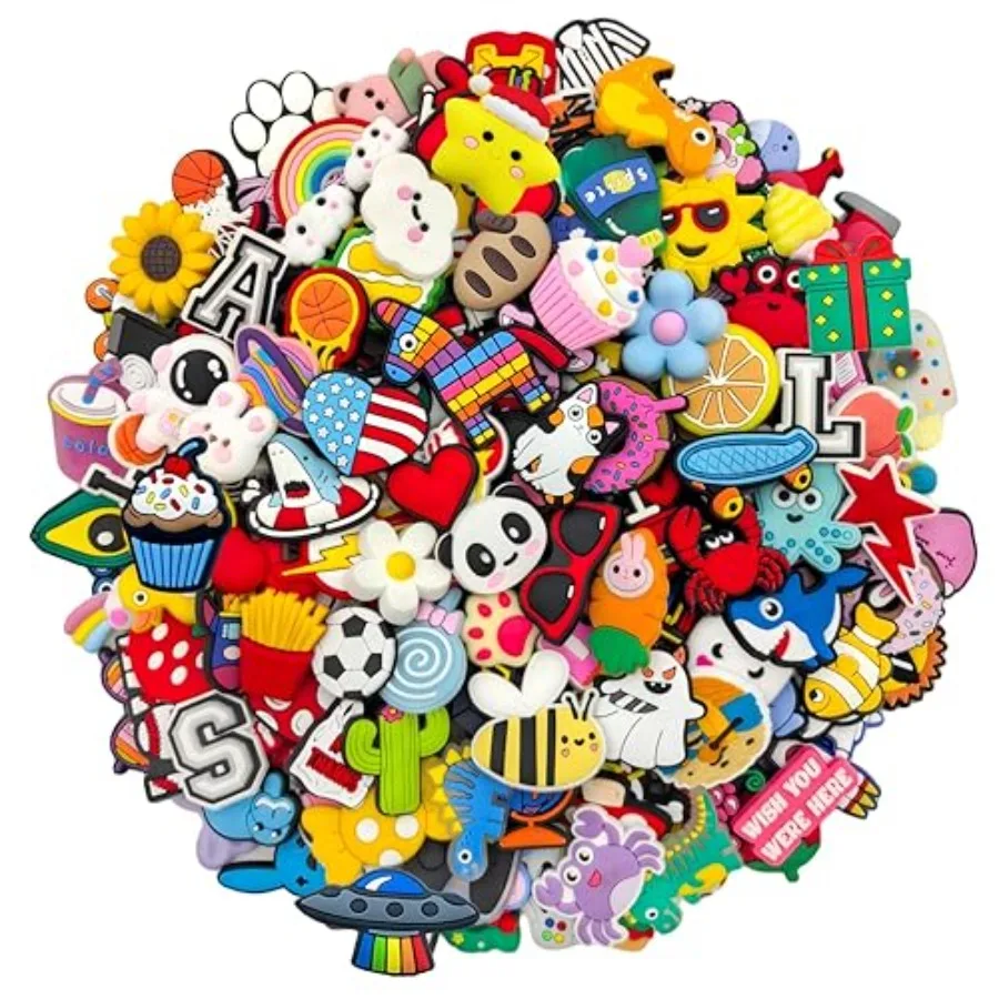 100 Piece Cartoon Random Accessory Set
